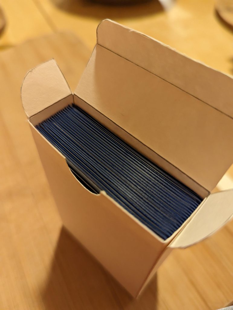 Assembling Cards into Tuck Boxes