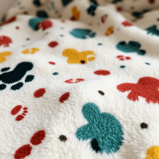 Fuzzy Prints on Fabric