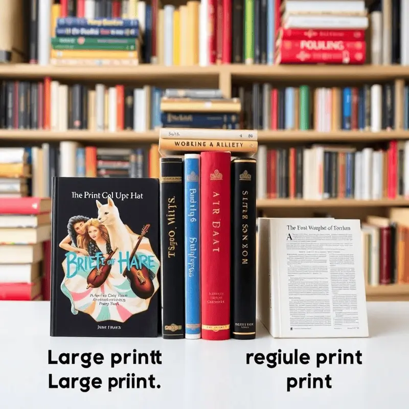 Large print vs regular print books Different between Large print vs regular print books