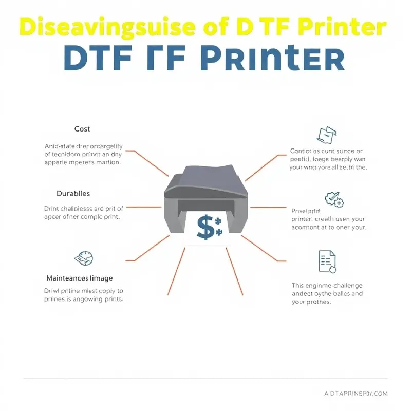 What is the disadvantage of a DTF printer