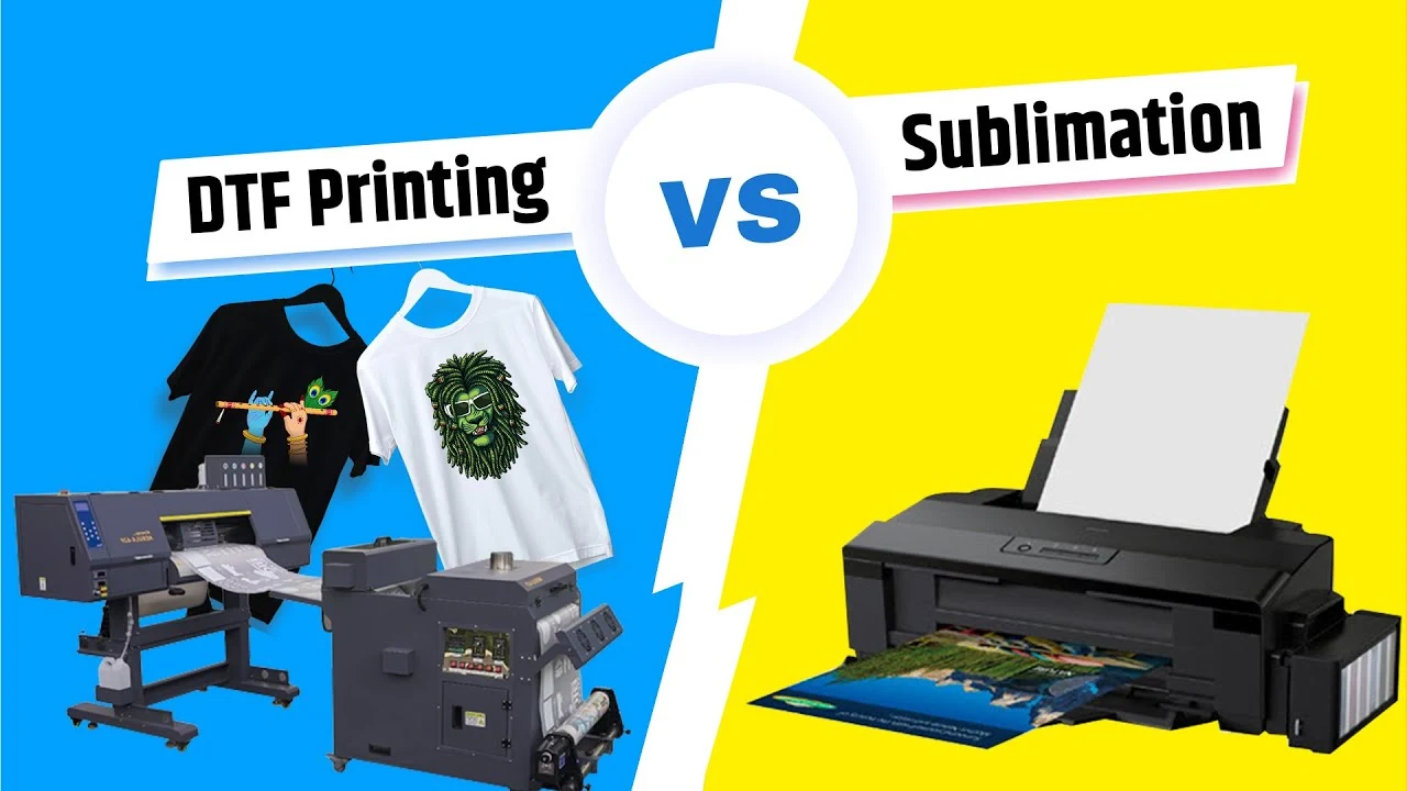 What is the difference between sublimation and DTF