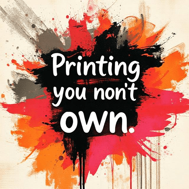 print art you don't own